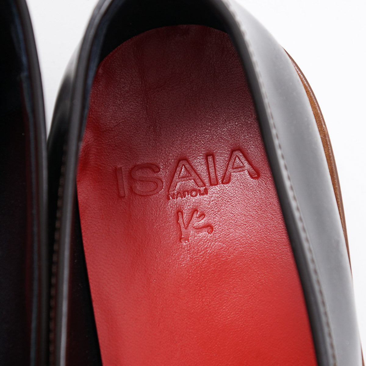 Isaia Calf Leather Penny Loafer