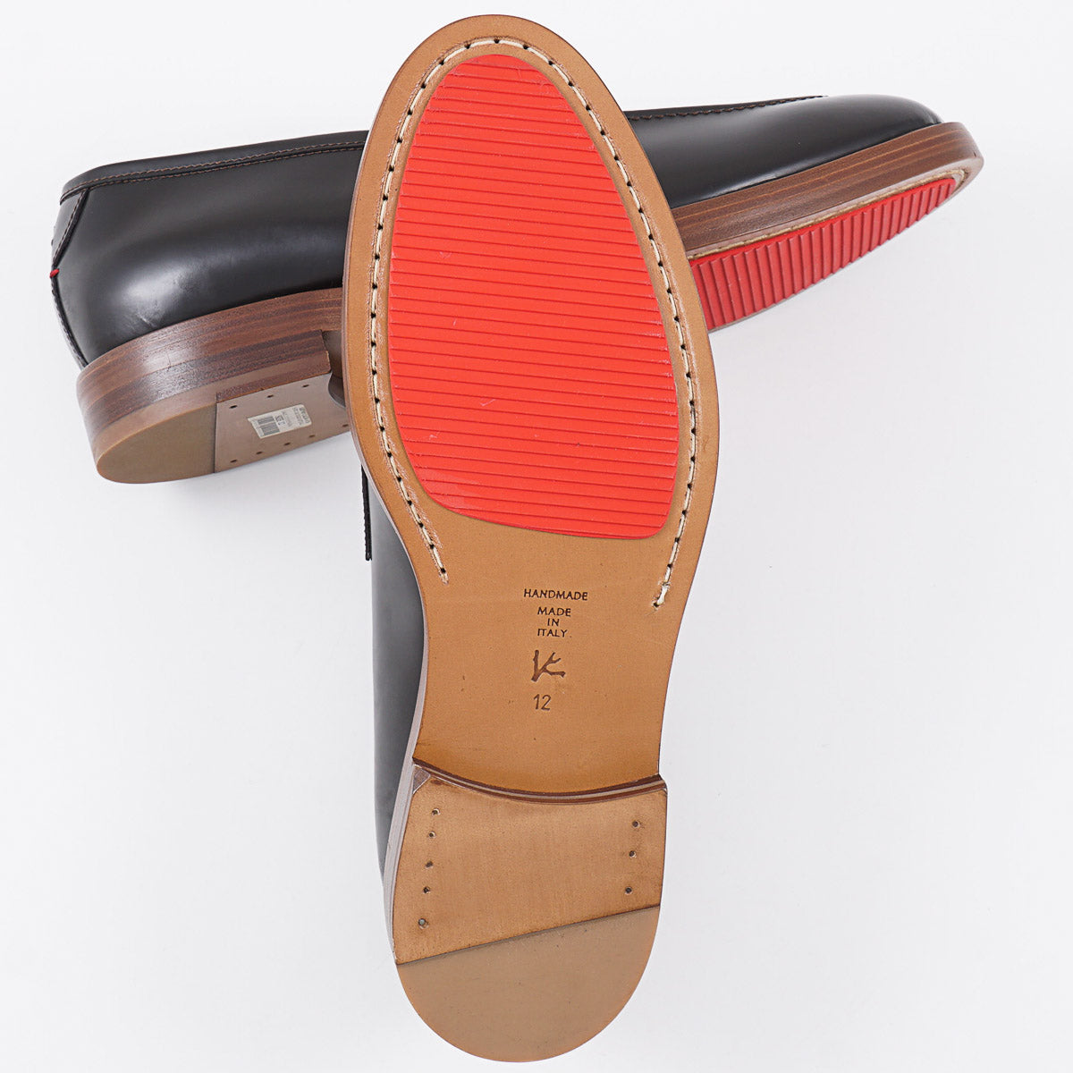 Isaia Calf Leather Penny Loafer