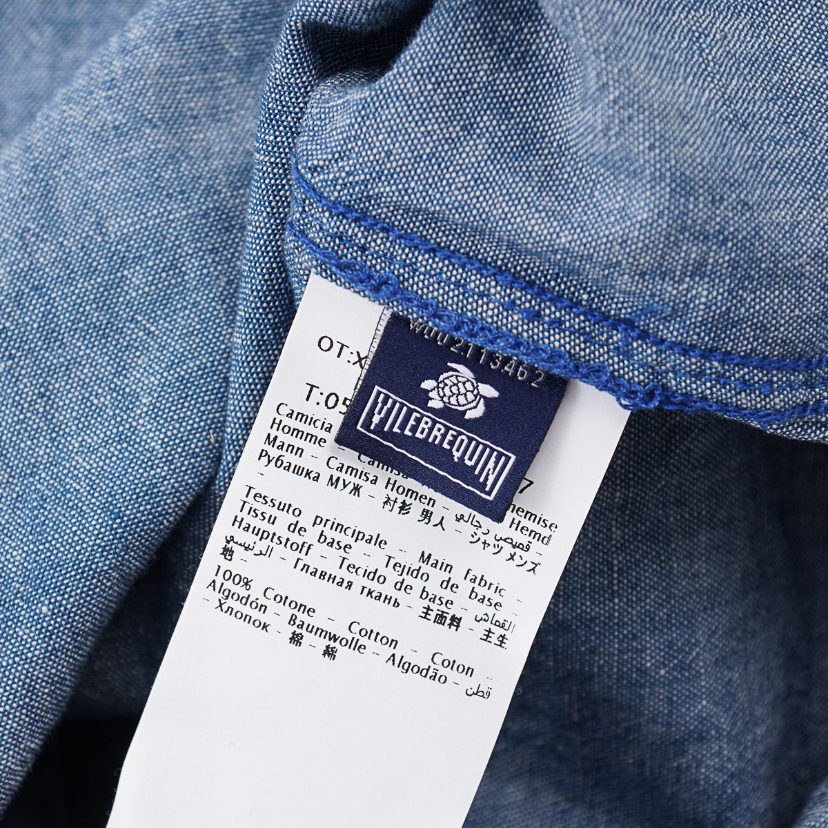 Vilebrequin Woven Chambray Snap-Front Shirt