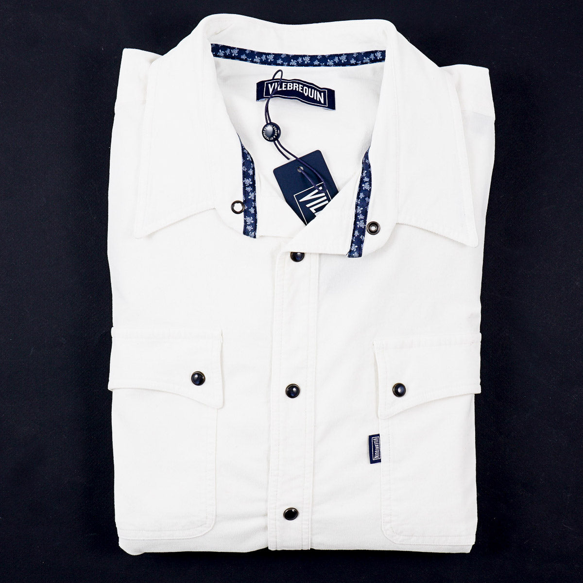 Vilebrequin Corduroy Cotton Snap-Front Shirt