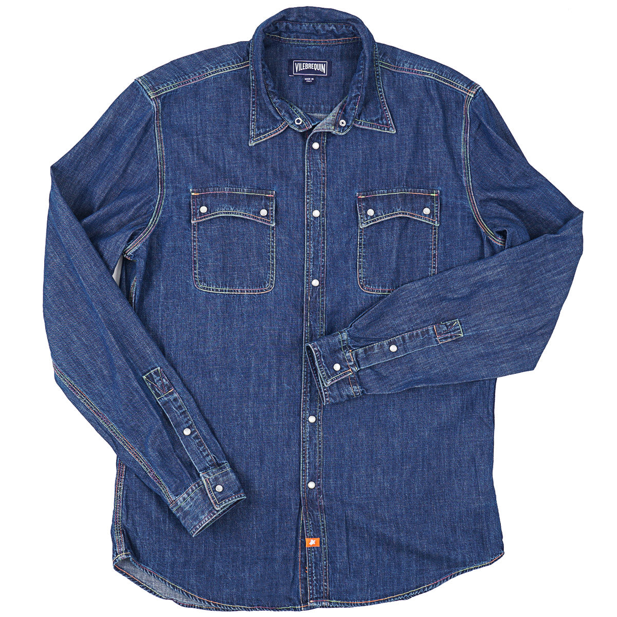 Vilebrequin Denim Snap-Front Shirt