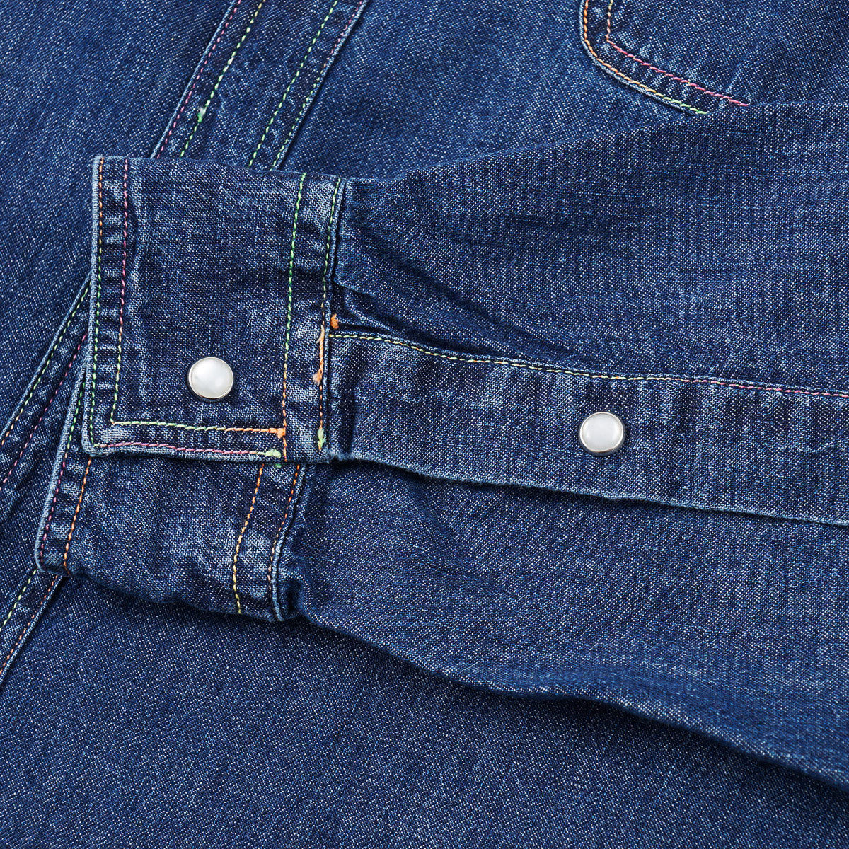 Vilebrequin Denim Snap-Front Shirt
