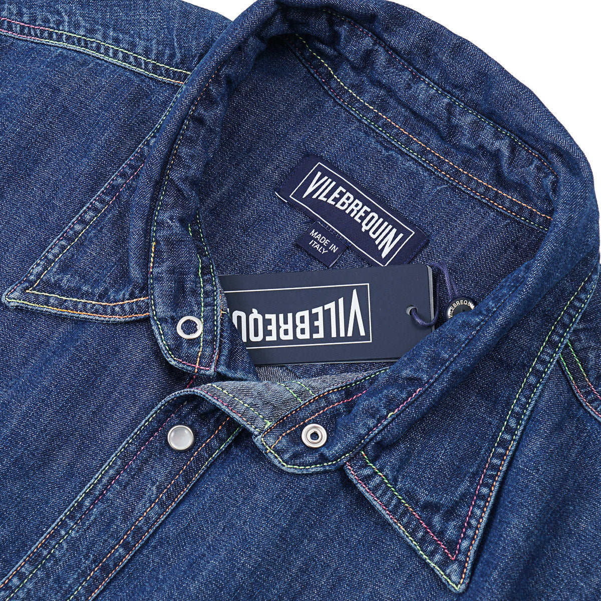 Vilebrequin Denim Snap-Front Shirt