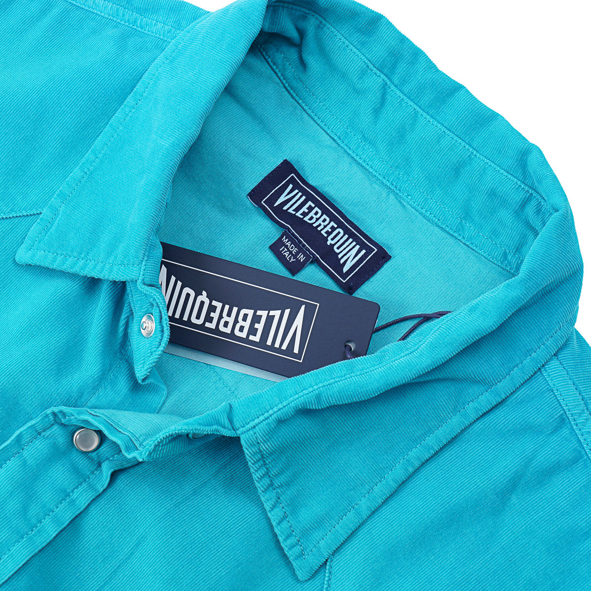 Vilebrequin Corduroy Snap-Front Western Shirt