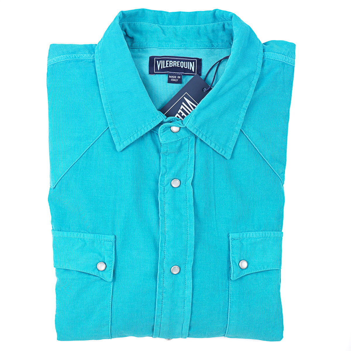 Vilebrequin Corduroy Snap-Front Western Shirt