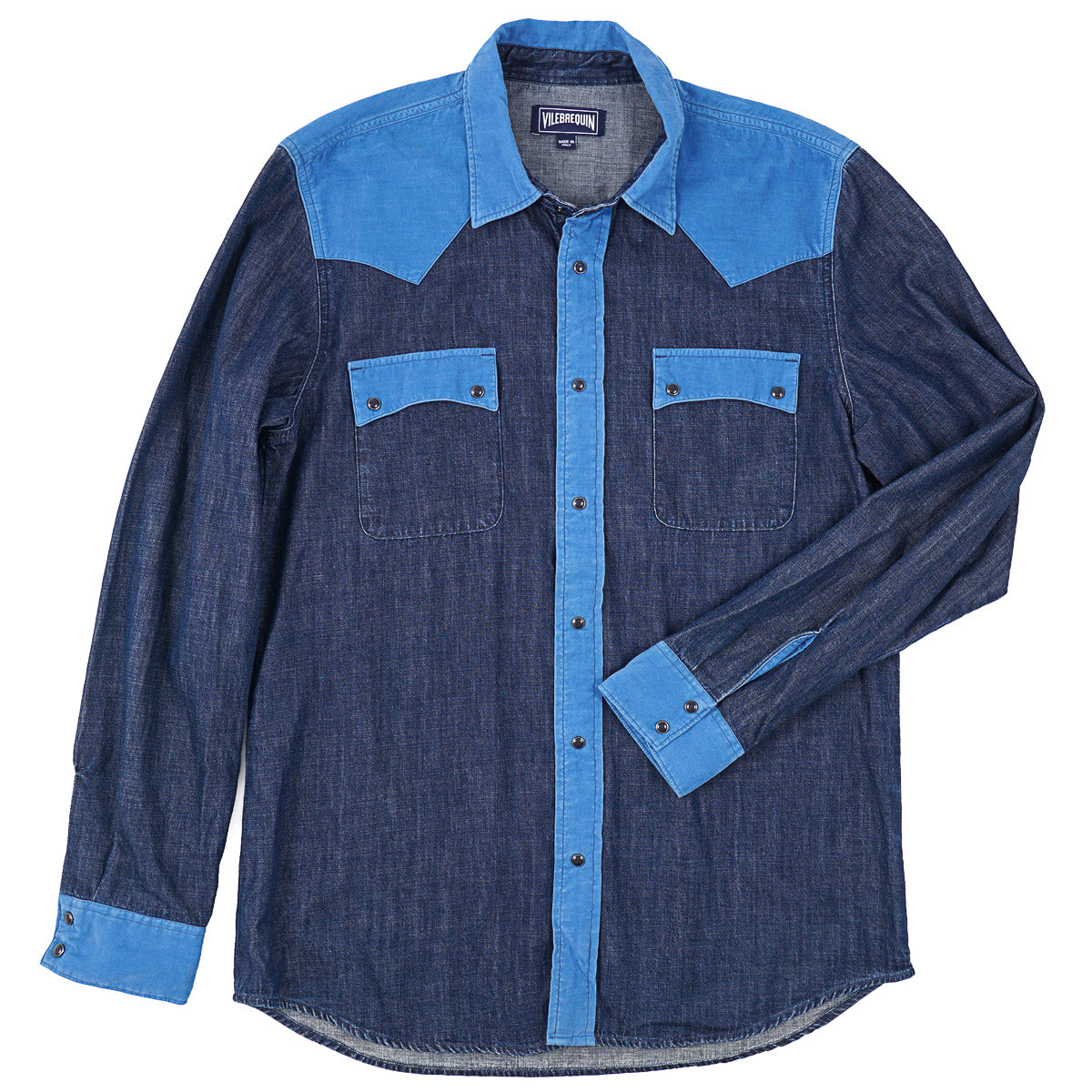 Vilebrequin Denim Snap-Front Western Shirt