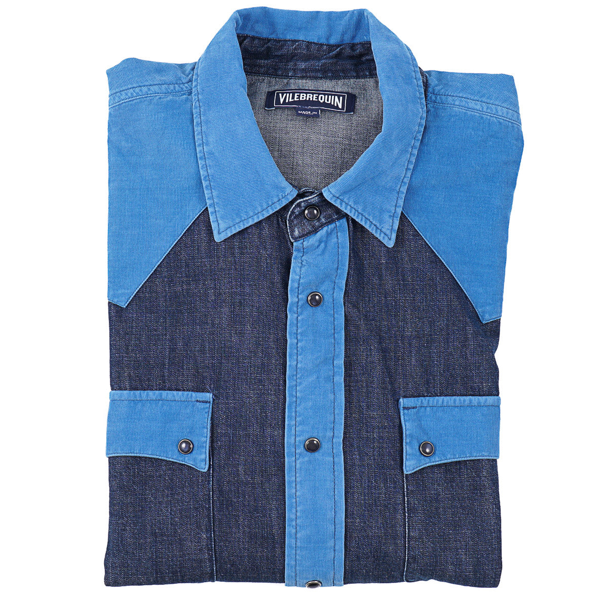 Vilebrequin Denim Snap-Front Western Shirt