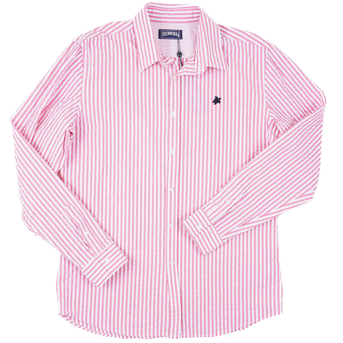Vilebrequin Striped Seersucker Cotton Shirt