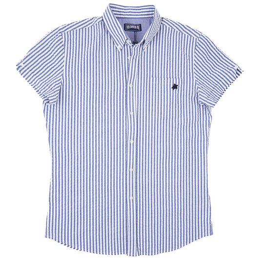 Vilebrequin Short-Sleeve Seersucker Shirt
