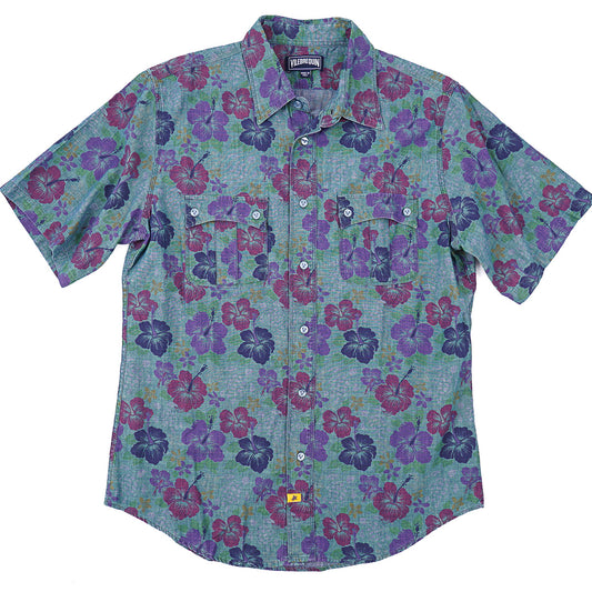 Vilebrequin Short-Sleeve Light Chambray Shirt