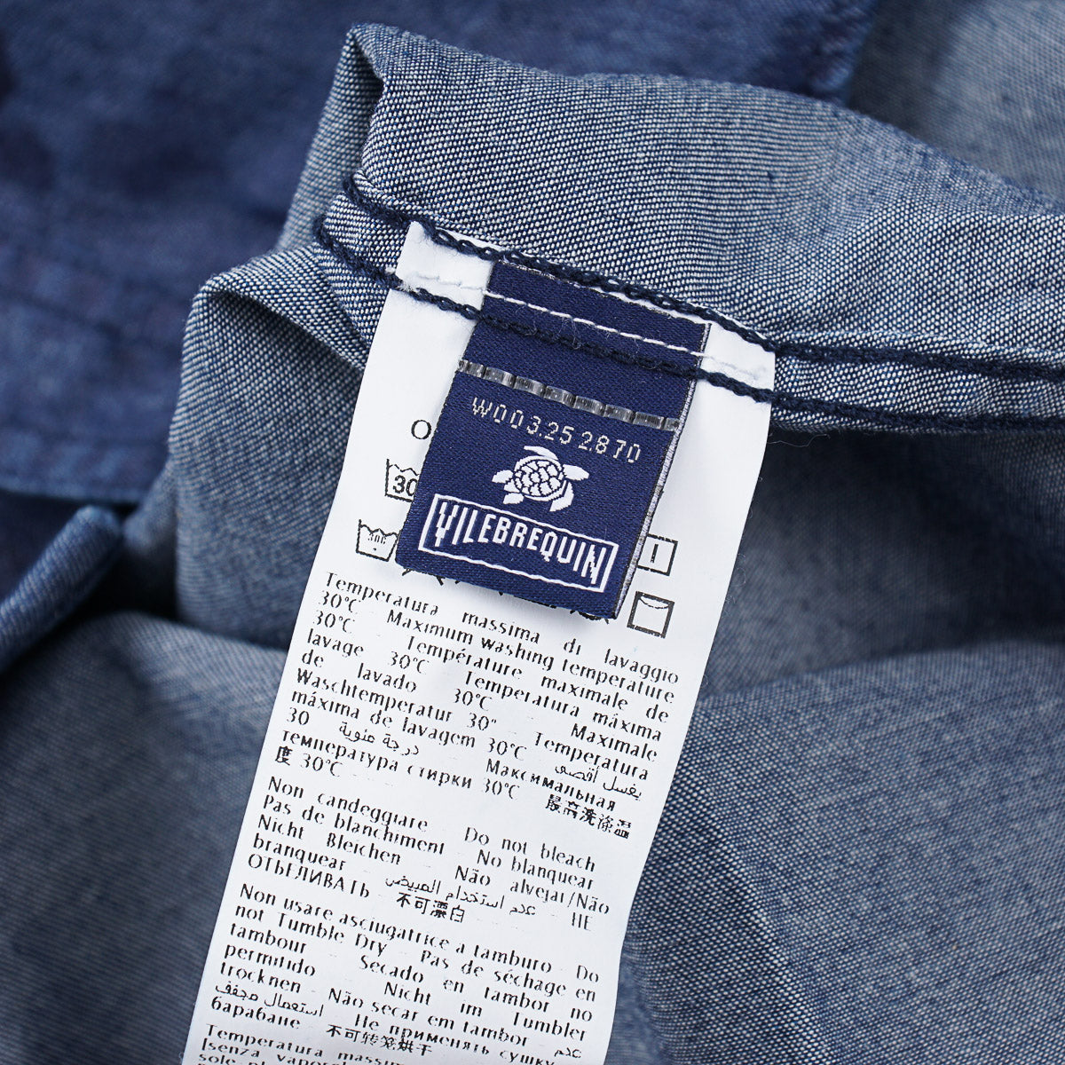 Vilebrequin Printed Chambray Snap-Front Shirt