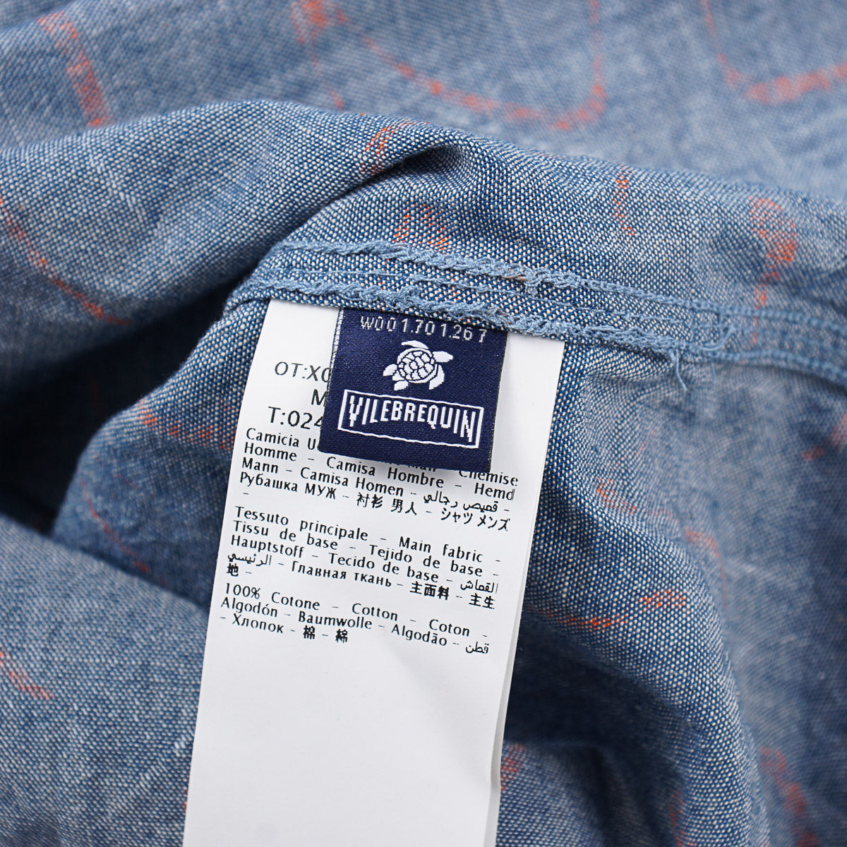Vilebrequin Printed Chambray Snap-Front Shirt