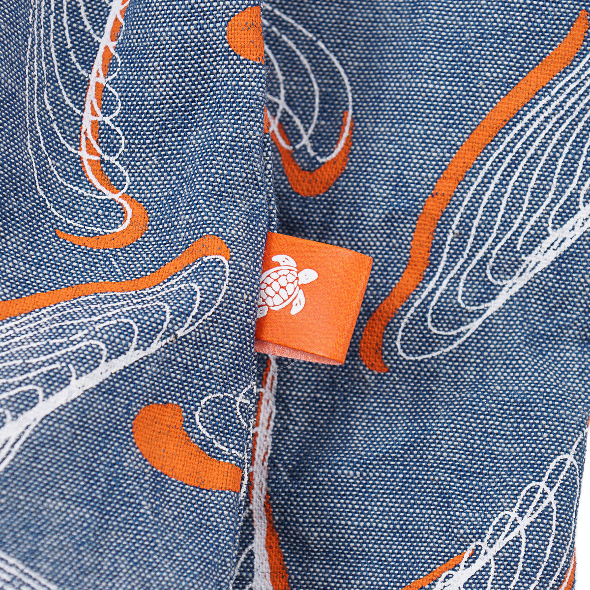 Vilebrequin Printed Chambray Snap-Front Shirt