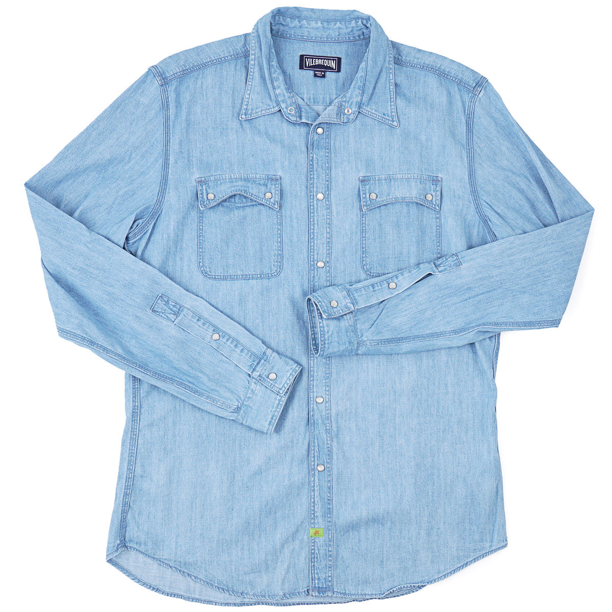 Vilebrequin Denim Snap-Front Shirt