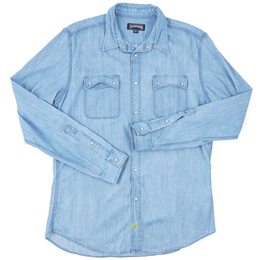 Vilebrequin Denim Snap-Front Shirt