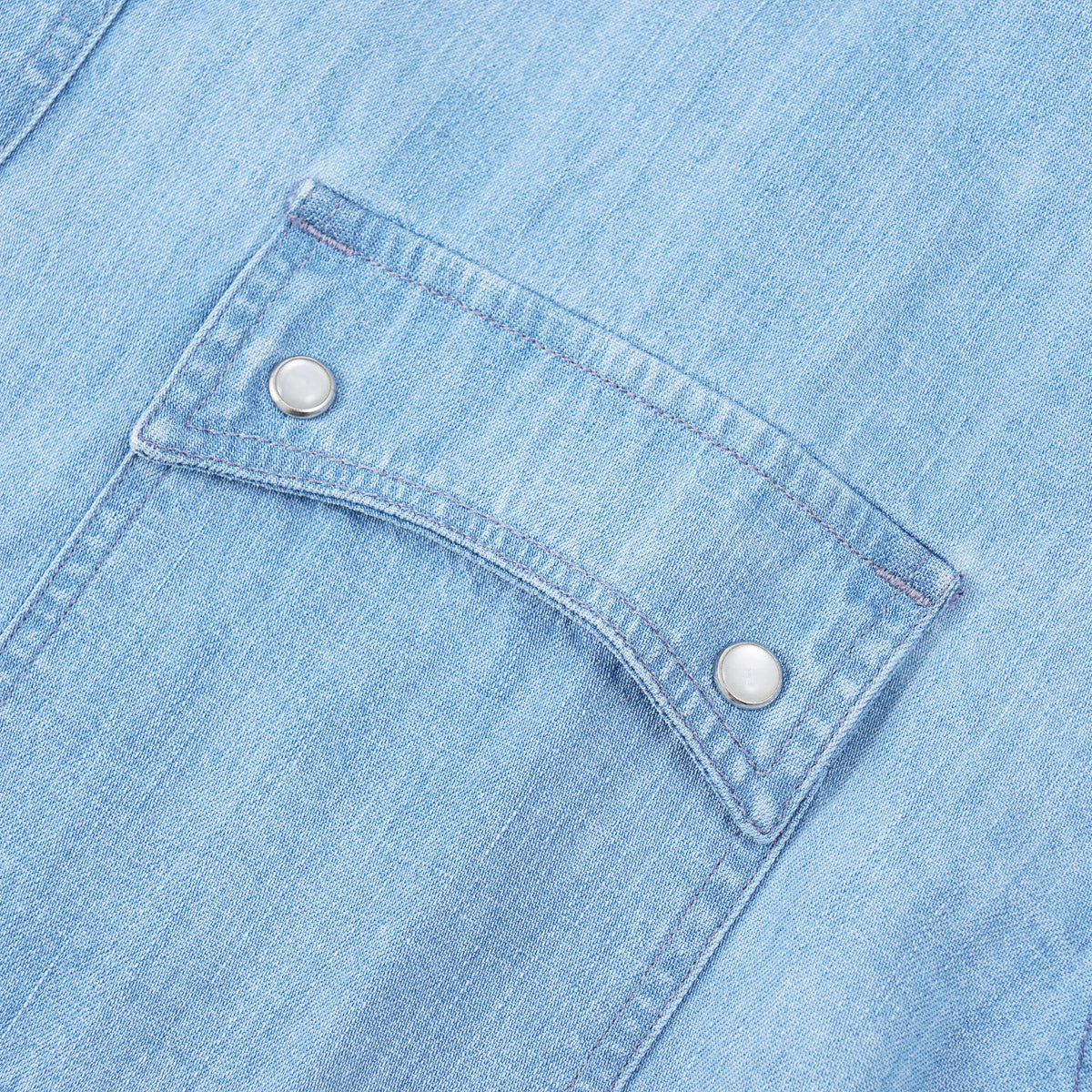 Vilebrequin Denim Snap-Front Shirt