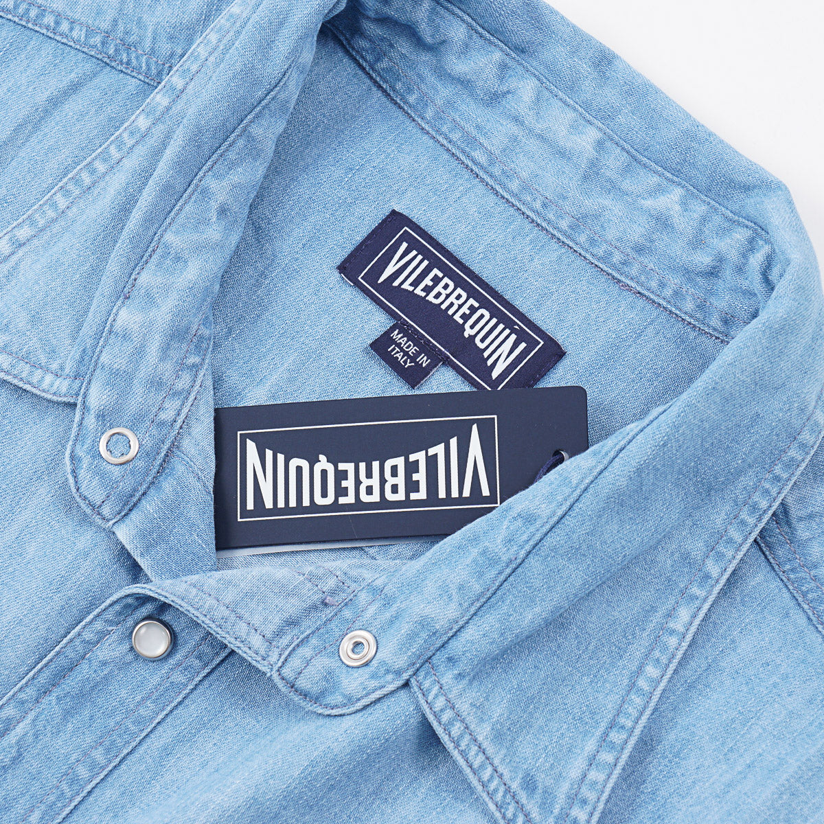 Vilebrequin Denim Snap-Front Shirt