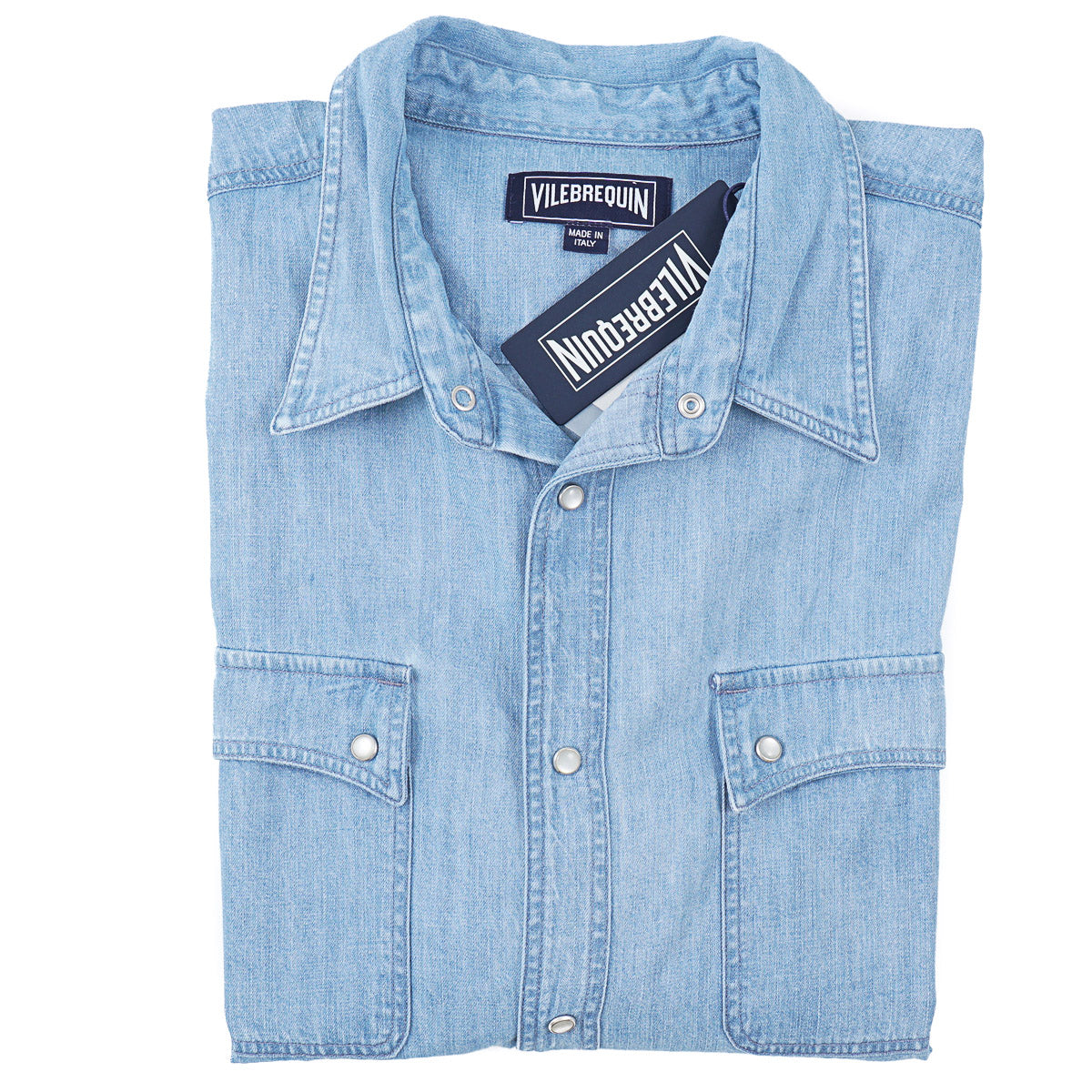 Vilebrequin Denim Snap-Front Shirt