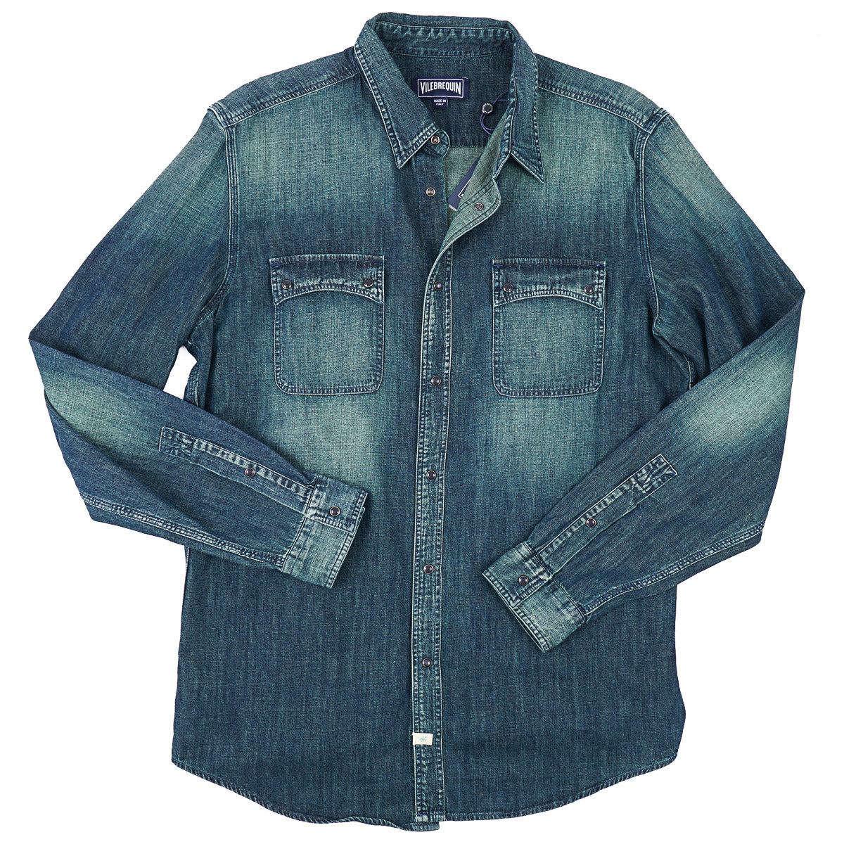 Vilebrequin Denim Snap-Front Shirt