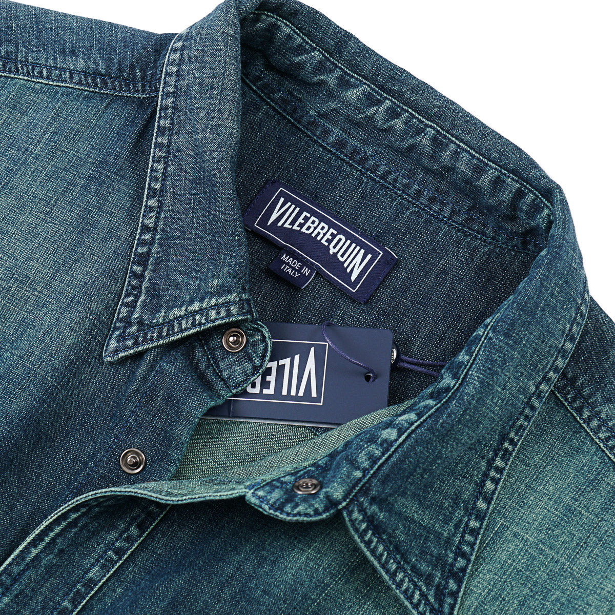 Vilebrequin Denim Snap-Front Shirt