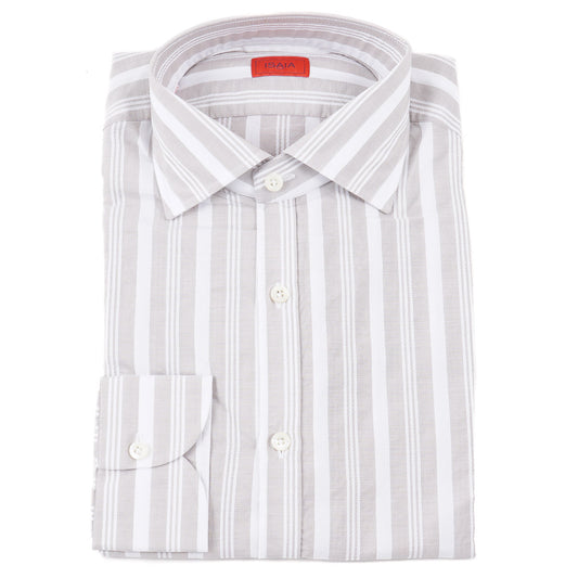 Isaia Tailored-Fit Cotton Dress Shirt