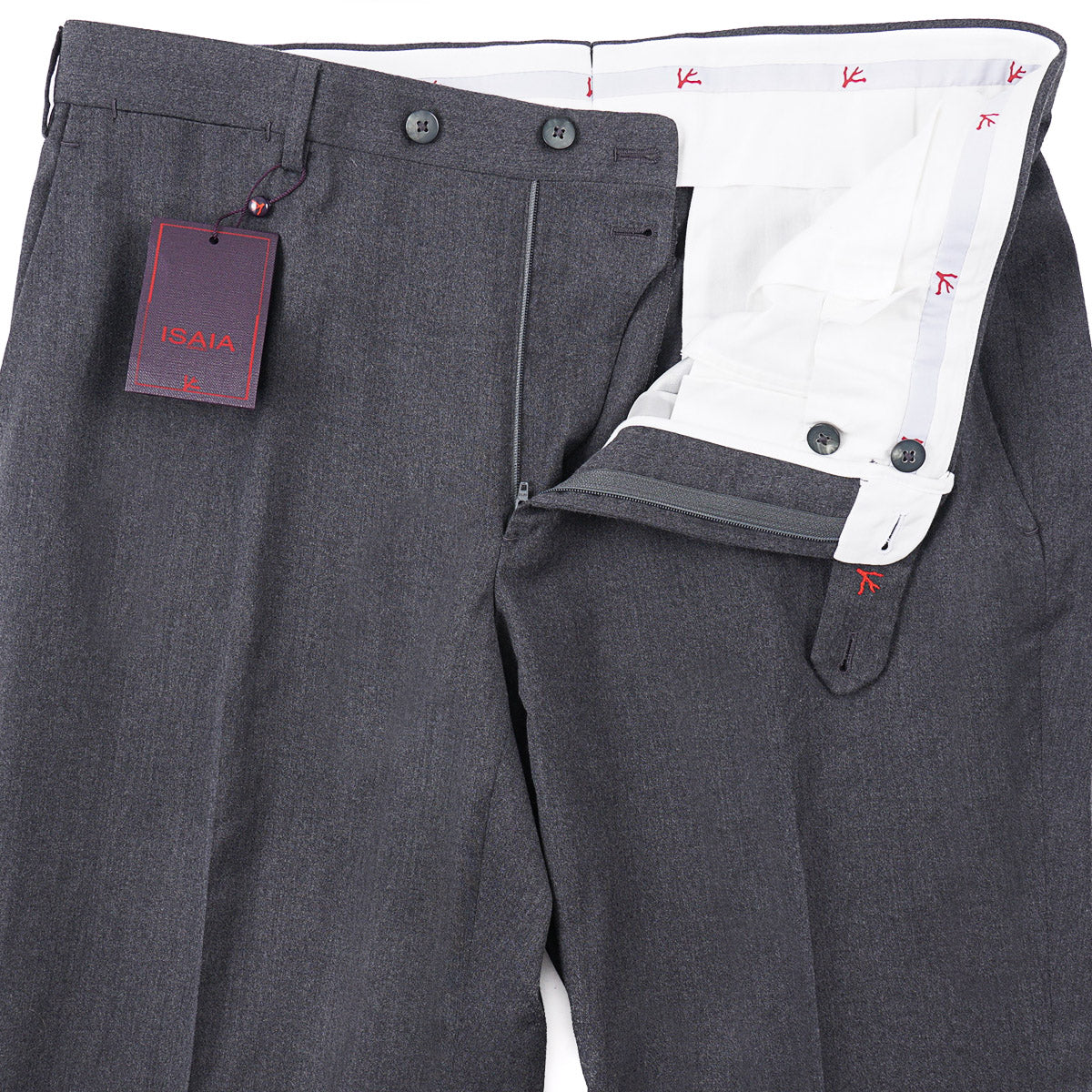 Isaia 'Sanita' Slim-Fit Wool Pants