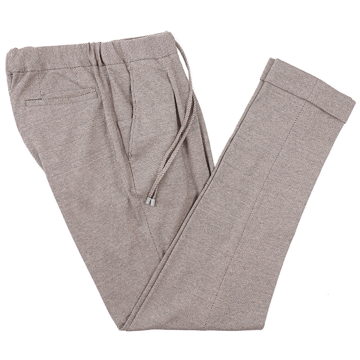 Enrico Mandelli Jersey Linen-Cotton Pants