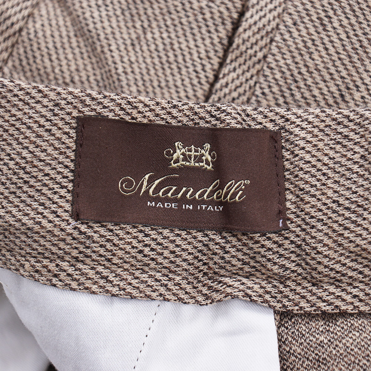 Enrico Mandelli Jersey Linen-Cotton Pants