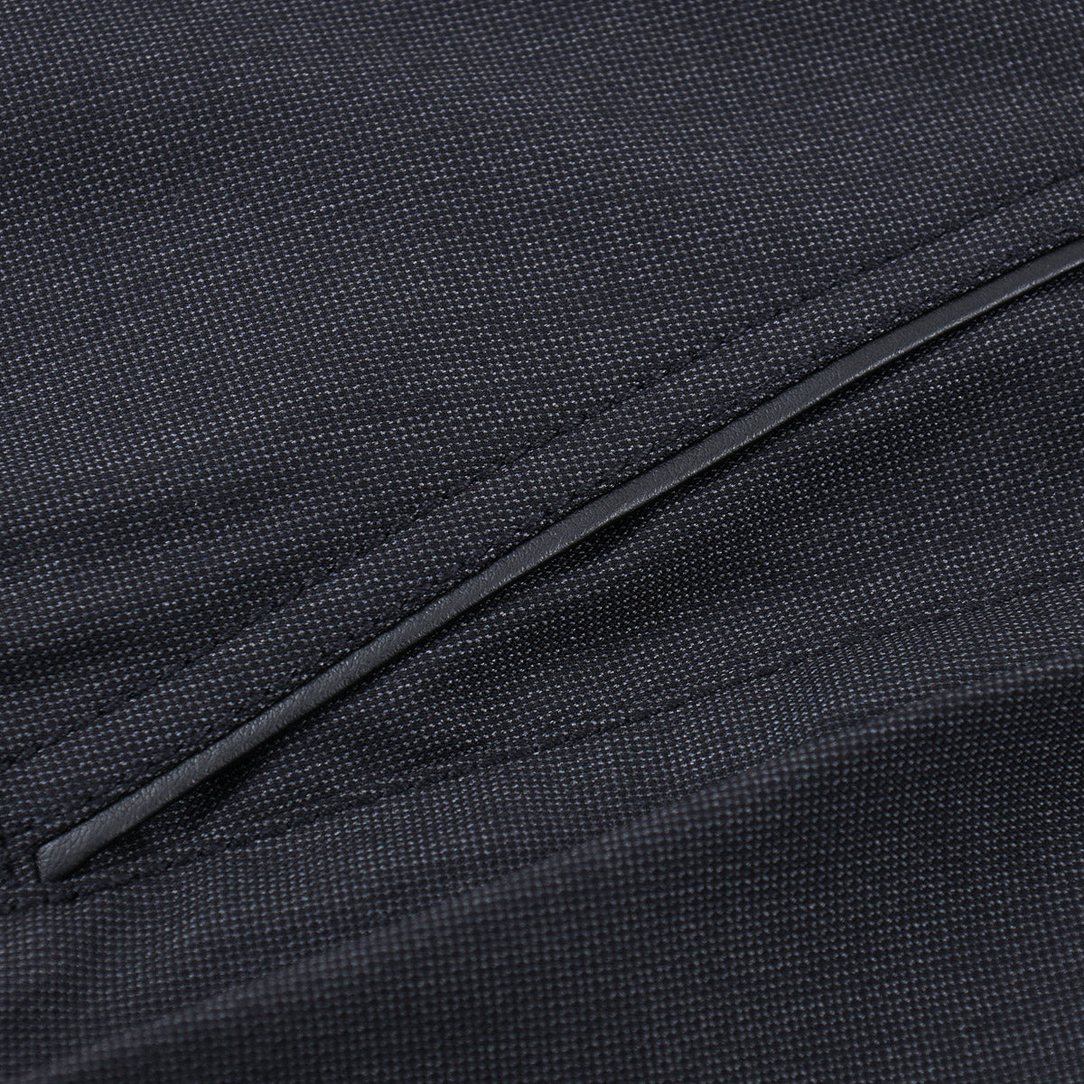 Stefano Ricci Wool Pants with Leather Details