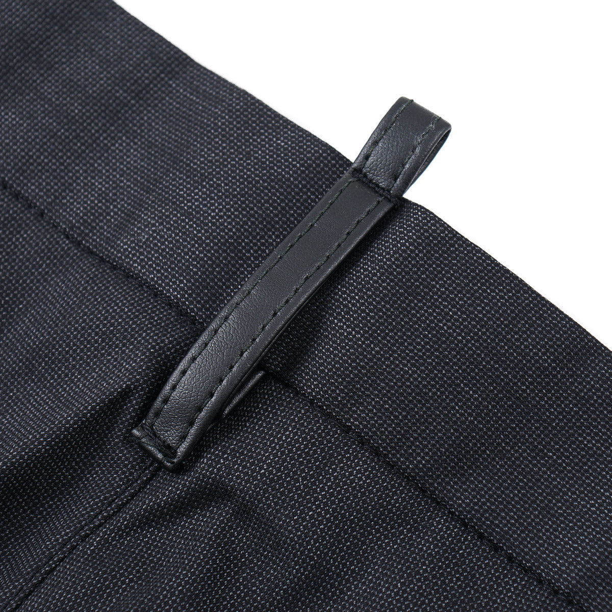 Stefano Ricci Wool Pants with Leather Details