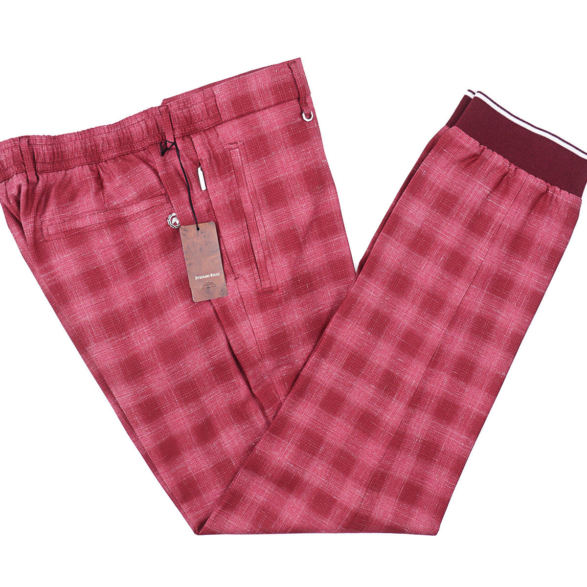 Stefano Ricci Cashmere-Silk-Linen Drawstring Pants