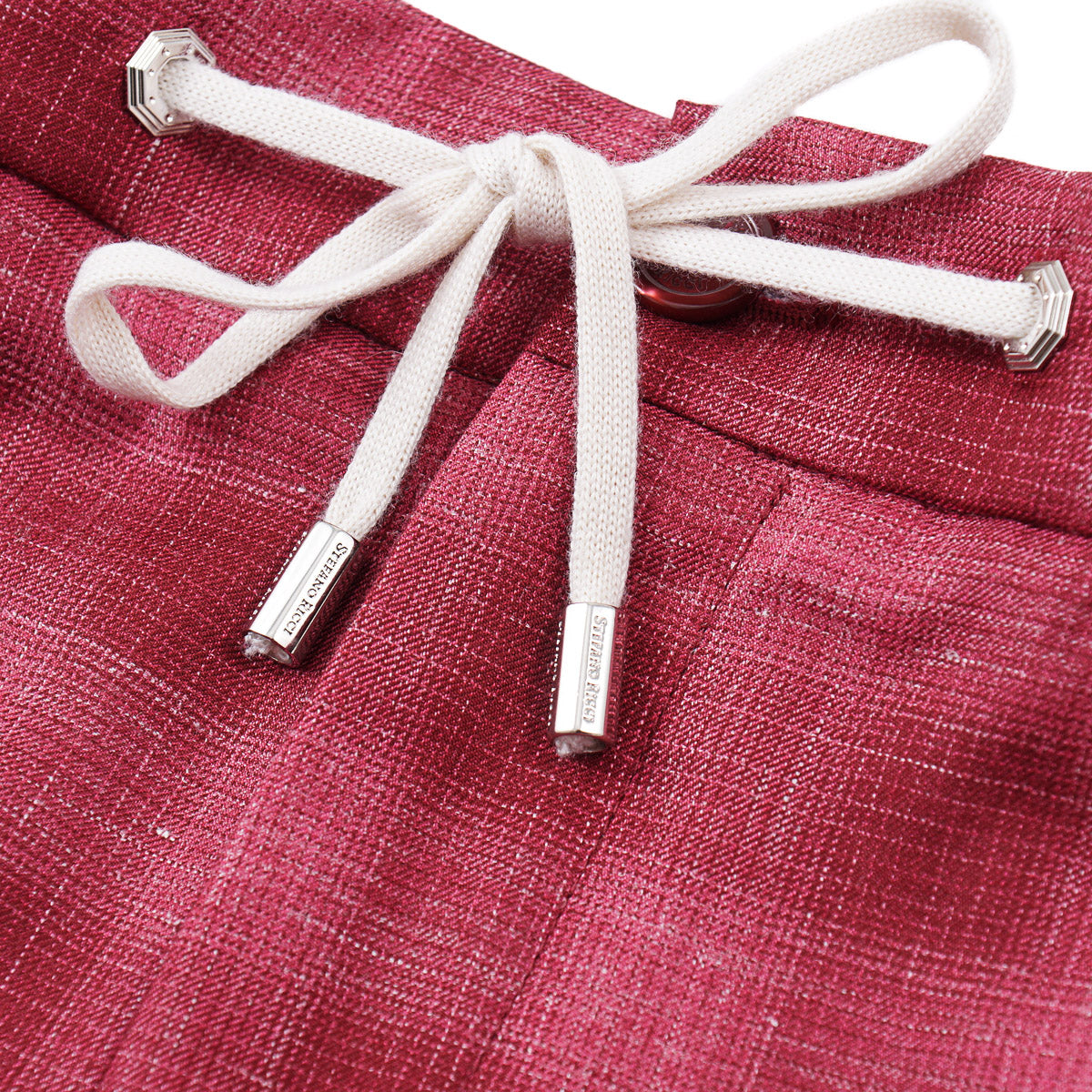 Stefano Ricci Cashmere-Silk-Linen Drawstring Pants