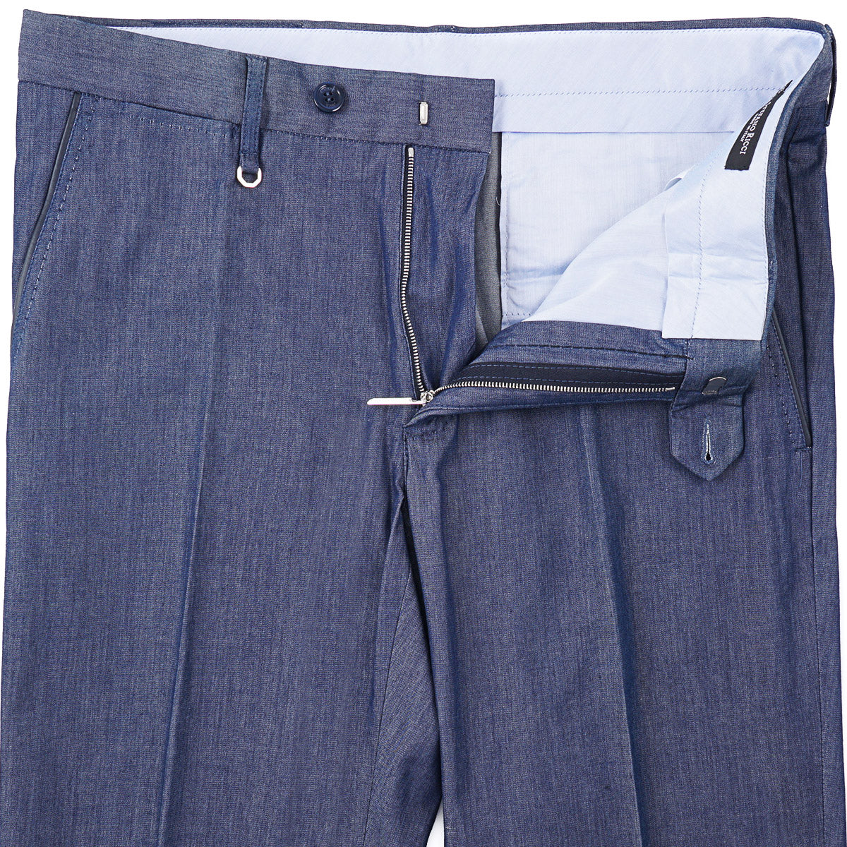 Stefano Ricci Cotton Pants with Leather Details