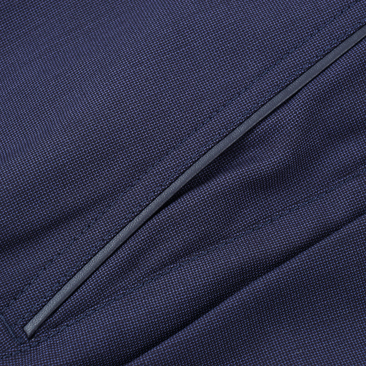 Stefano Ricci Wool Pants with Leather Details
