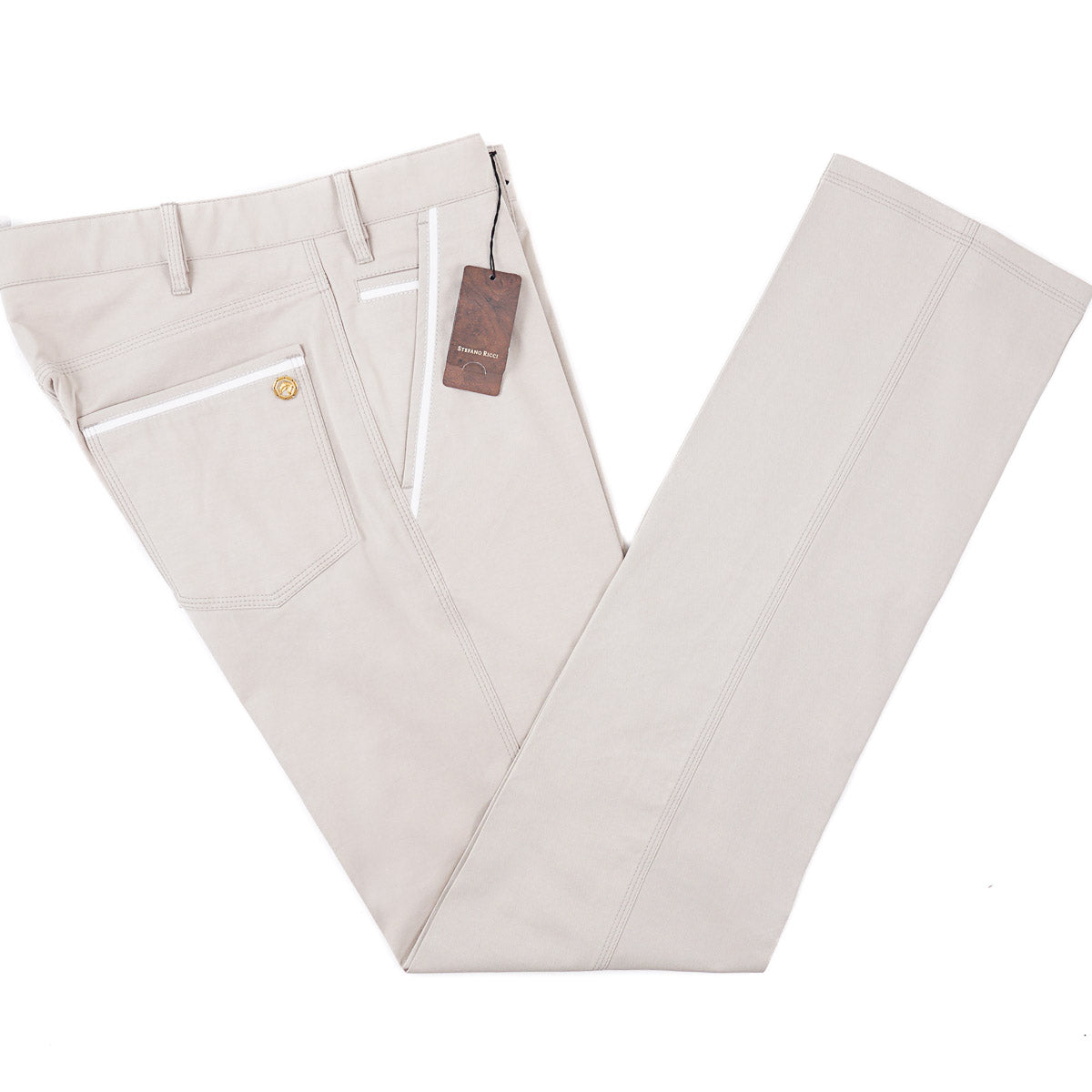 Stefano Ricci Cotton-Linen 5-Pocket Pants