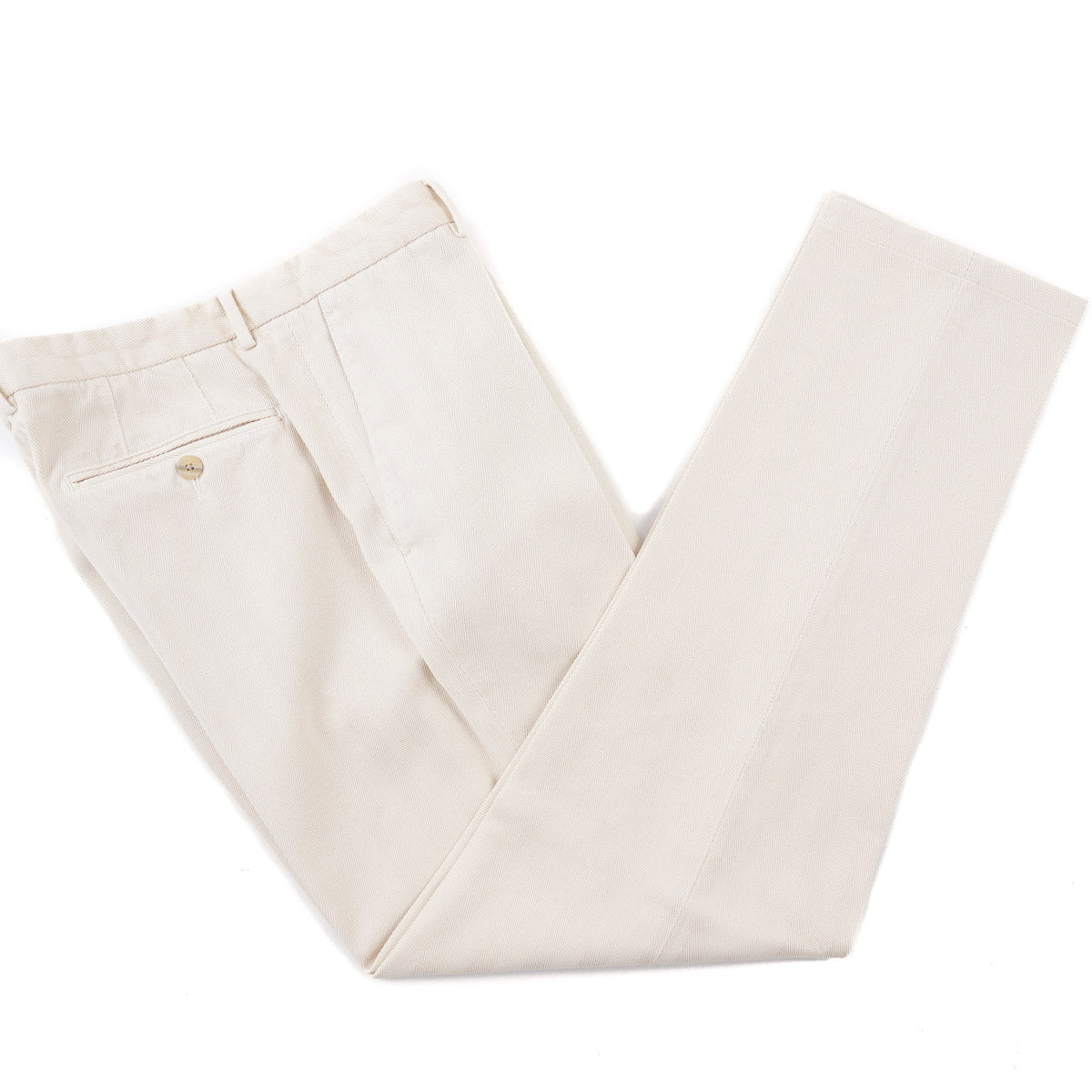 Boglioli Herringbone Cotton-Silk Pants - Top Shelf Apparel