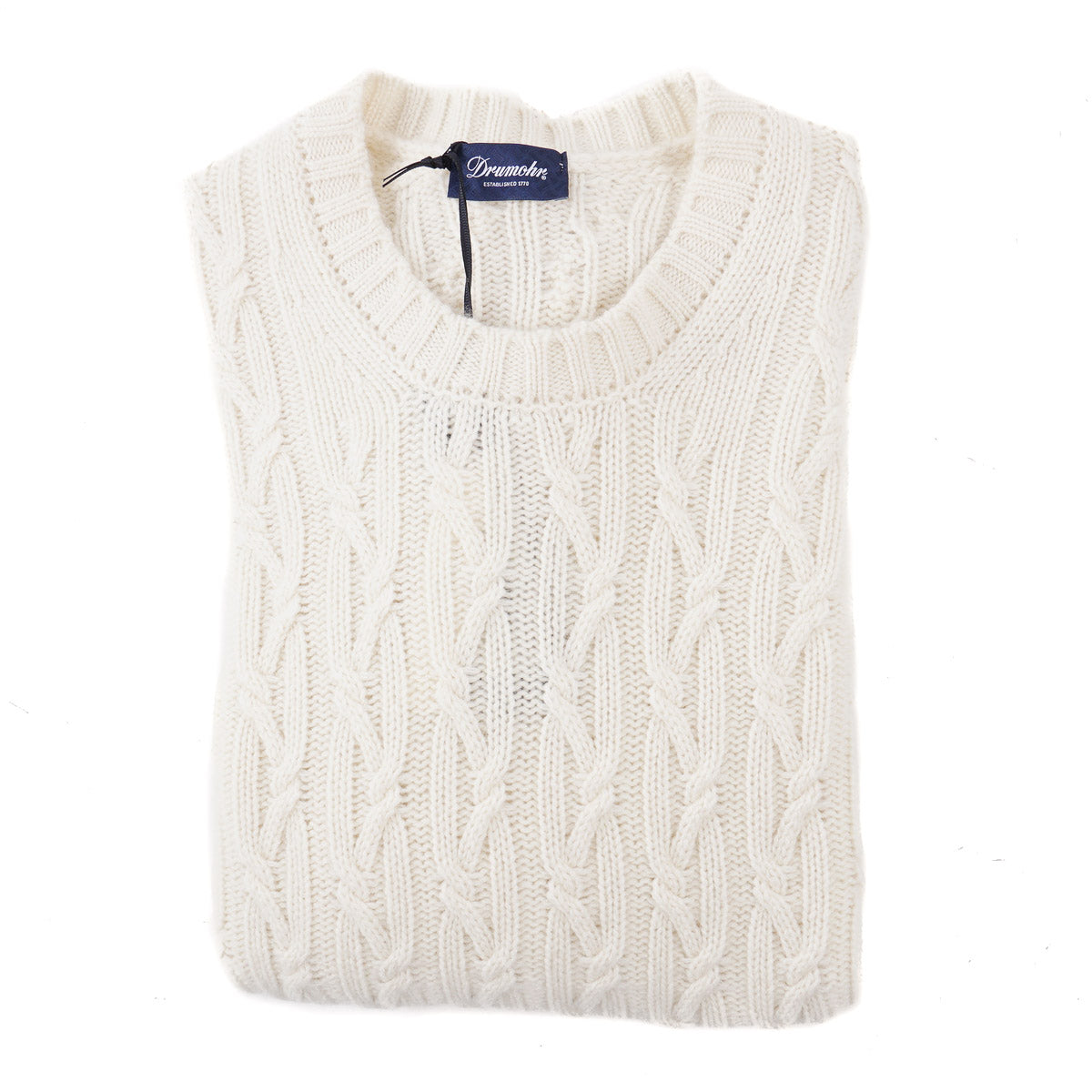 Drumohr Cable Knit Cashmere Sweater - Top Shelf Apparel