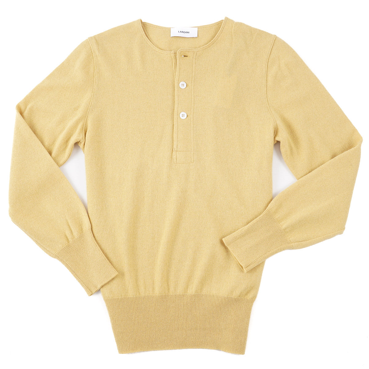 Lardini Pure Cashmere Henley Sweater - Top Shelf Apparel