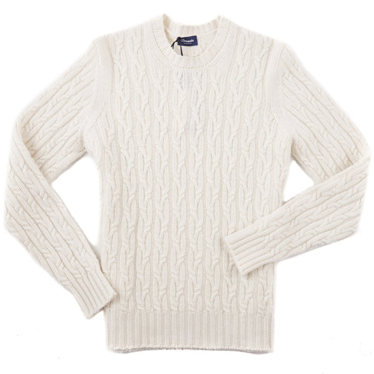 Drumohr Cable Knit Cashmere Sweater - Top Shelf Apparel