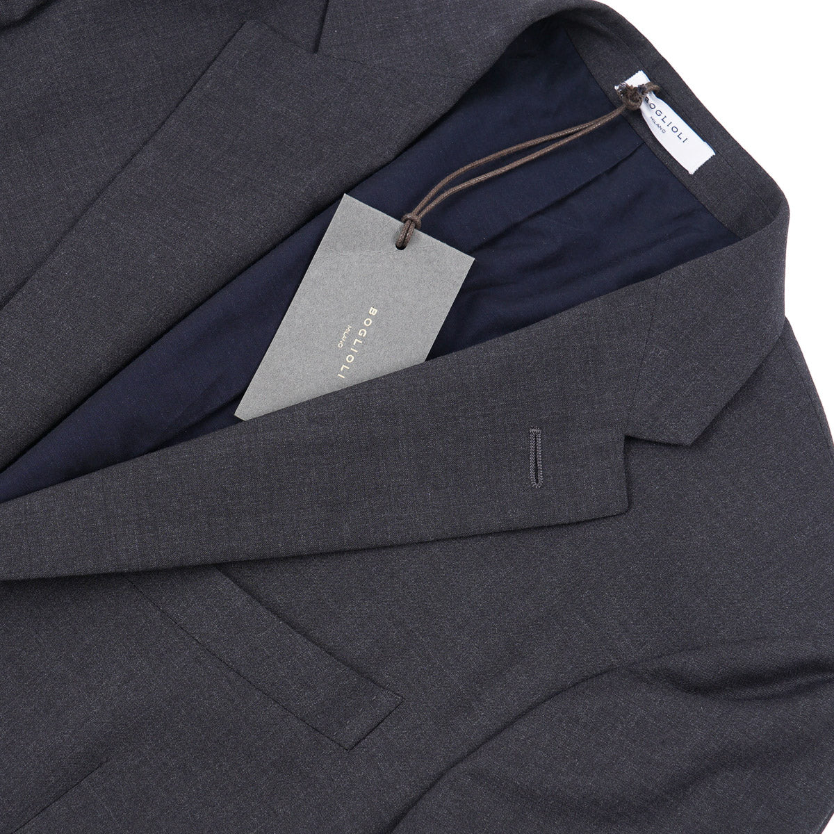 Boglioli Slim-Fit Gray Wool Suit