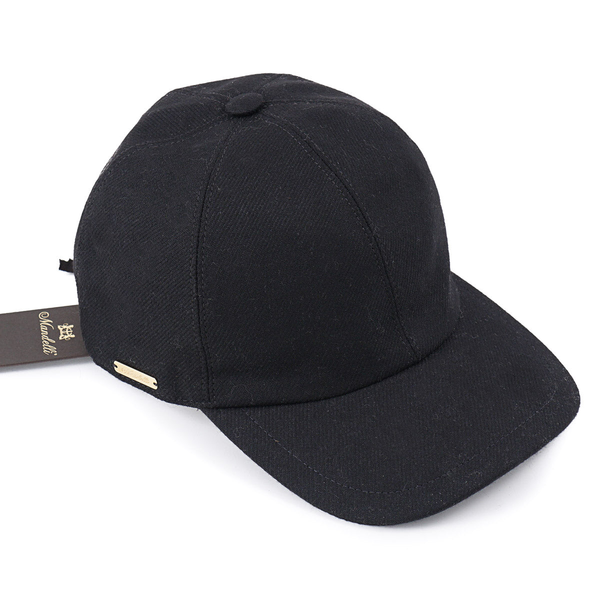 Enrico Mandelli Wool-Cashmere Baseball Cap