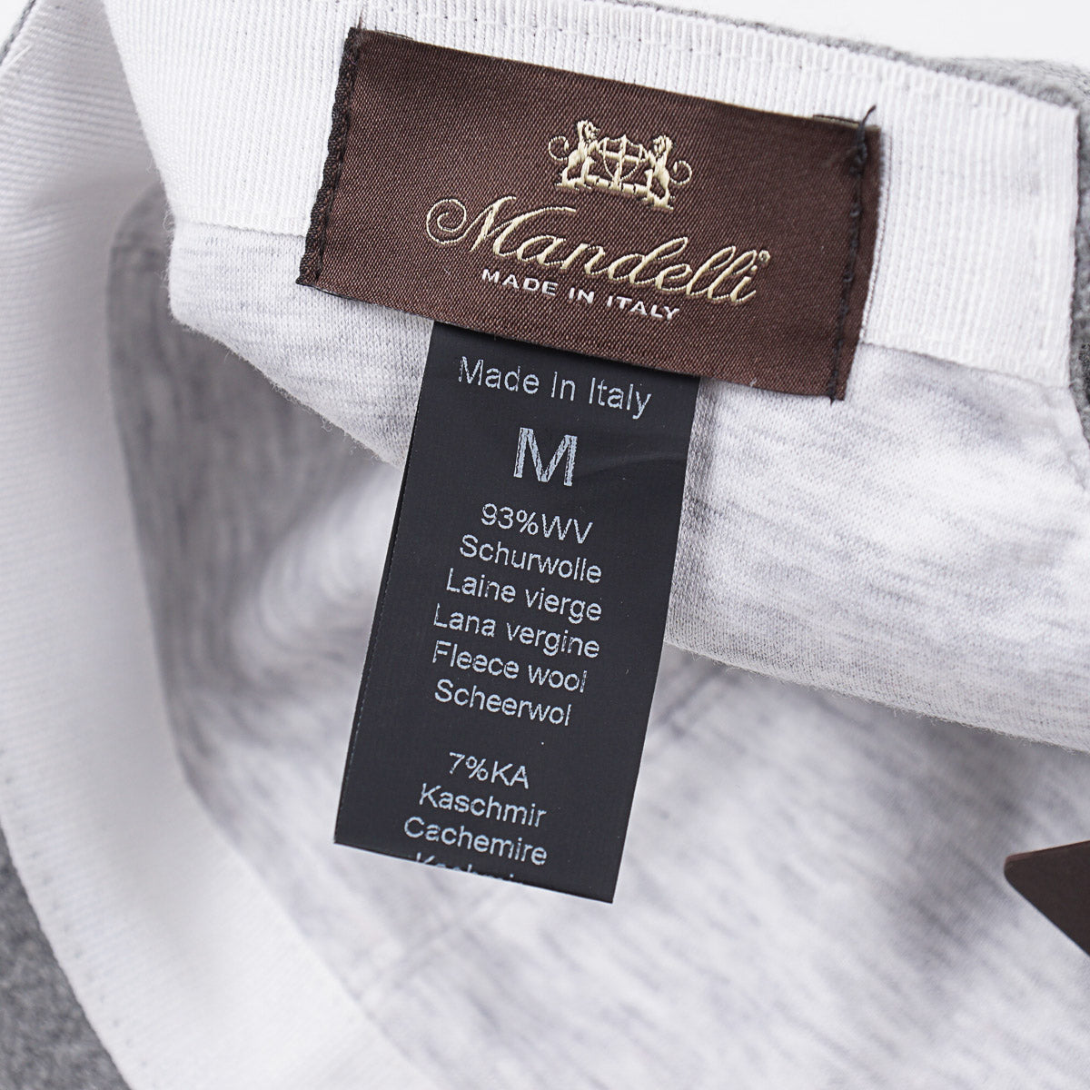 Enrico Mandelli Wool-Cashmere Baseball Cap
