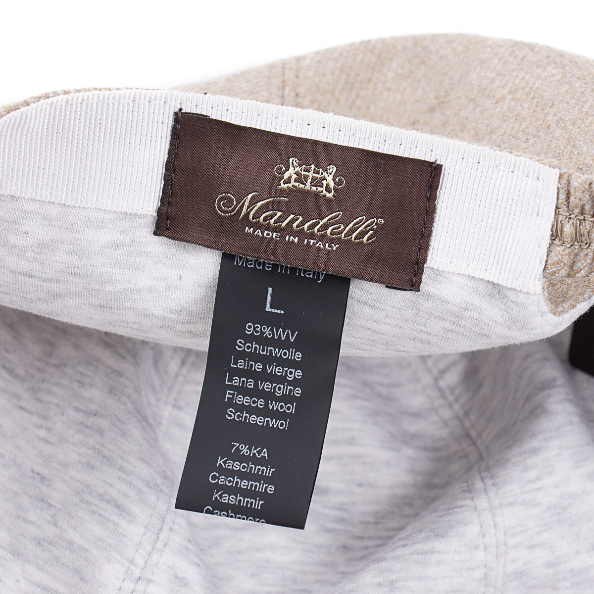 Enrico Mandelli Wool-Cashmere Baseball Cap - Top Shelf Apparel
