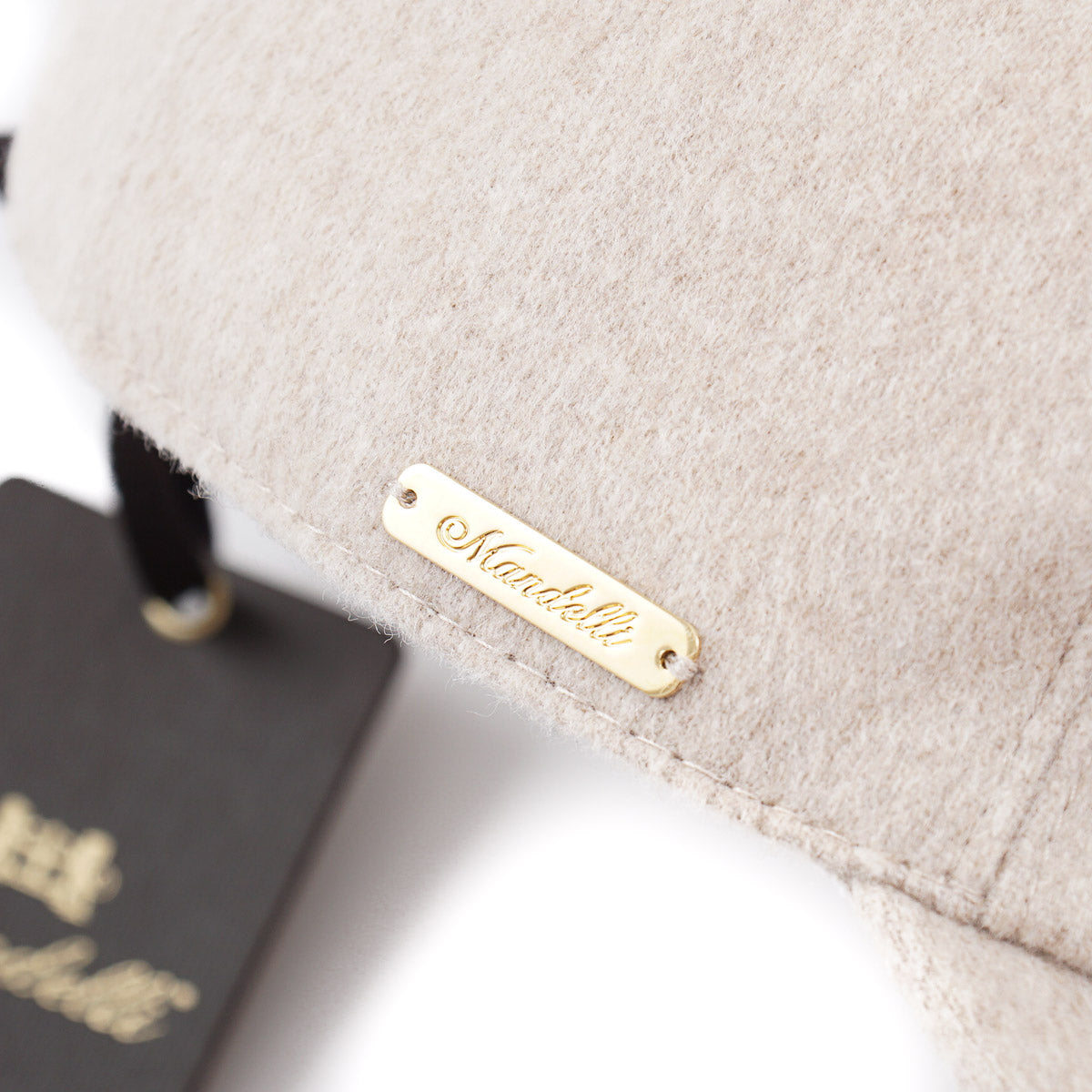Enrico Mandelli Flannel Cashmere Baseball Cap
