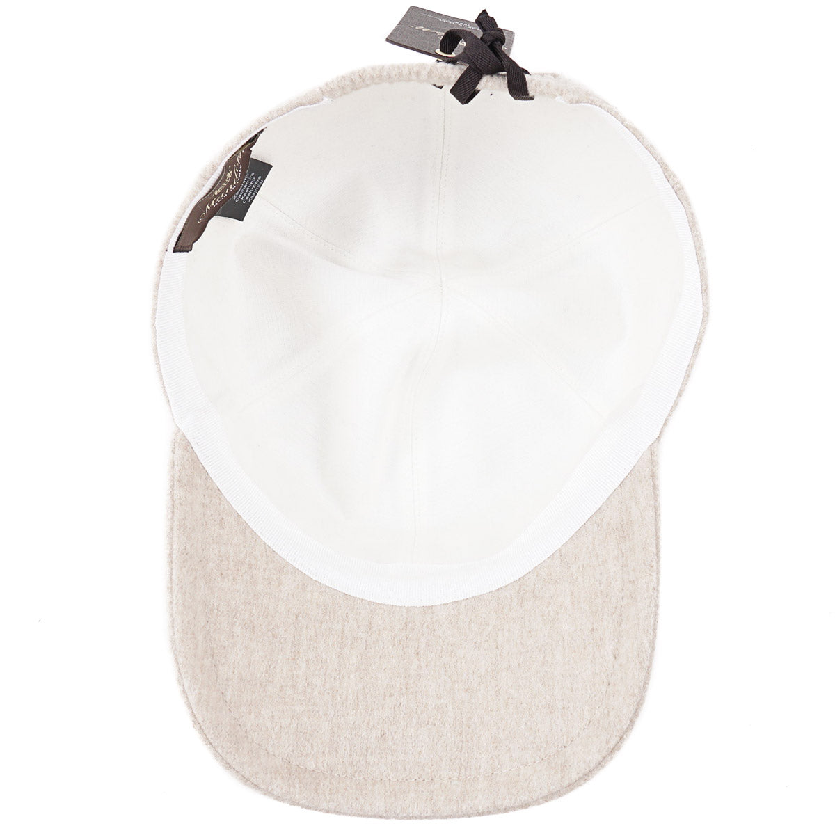 Enrico Mandelli Flannel Cashmere Baseball Cap