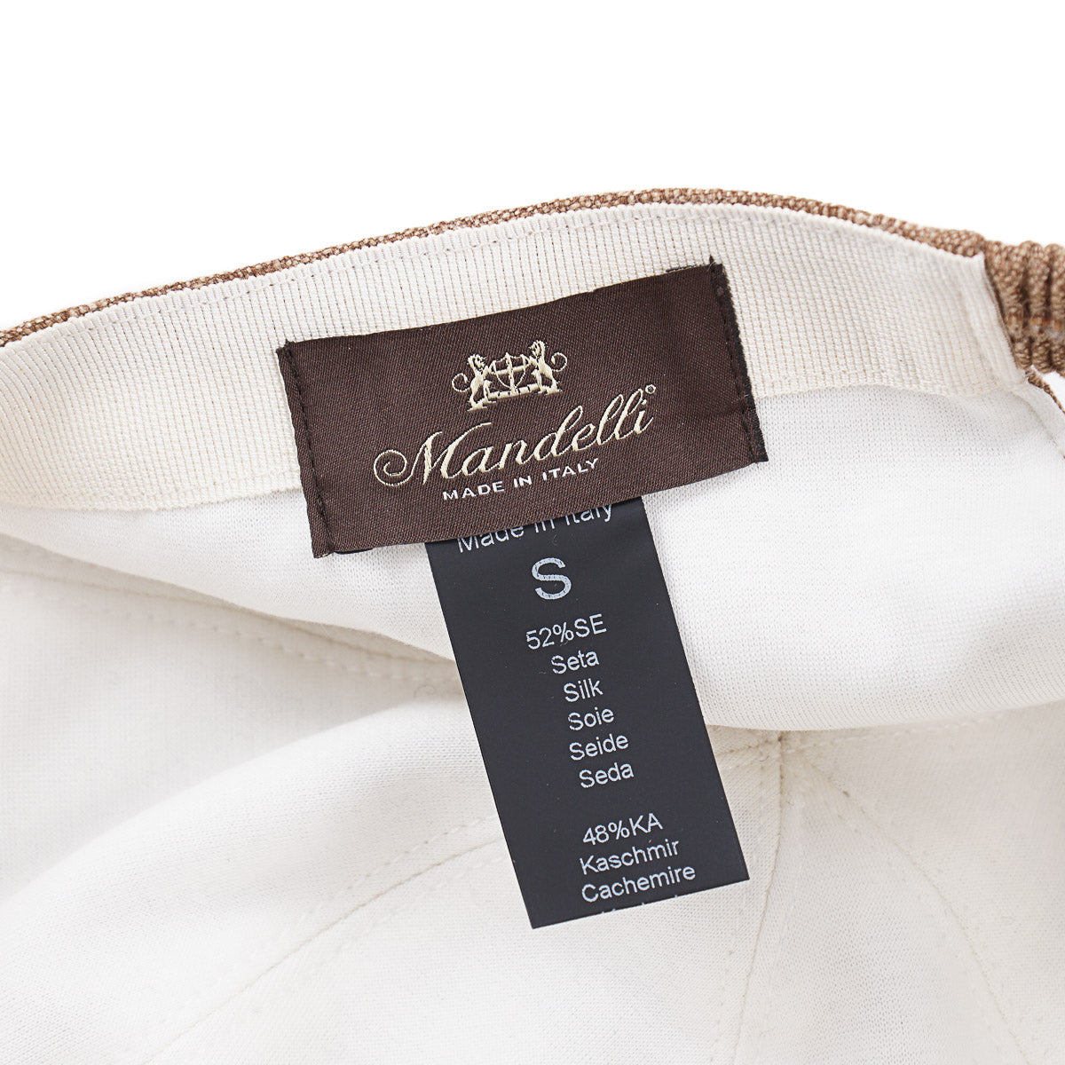 Enrico Mandelli Cashmere-Silk Baseball Cap