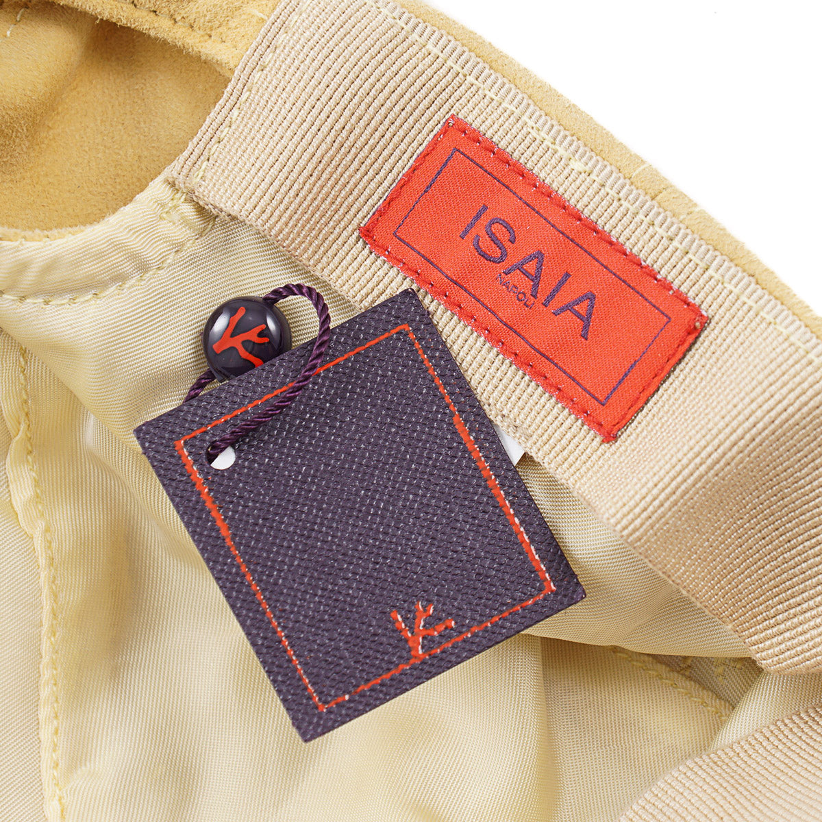Isaia Lamb Suede Baseball Cap