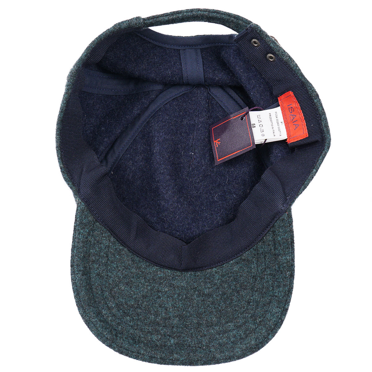 Isaia Flannel Cashmere Baseball Cap