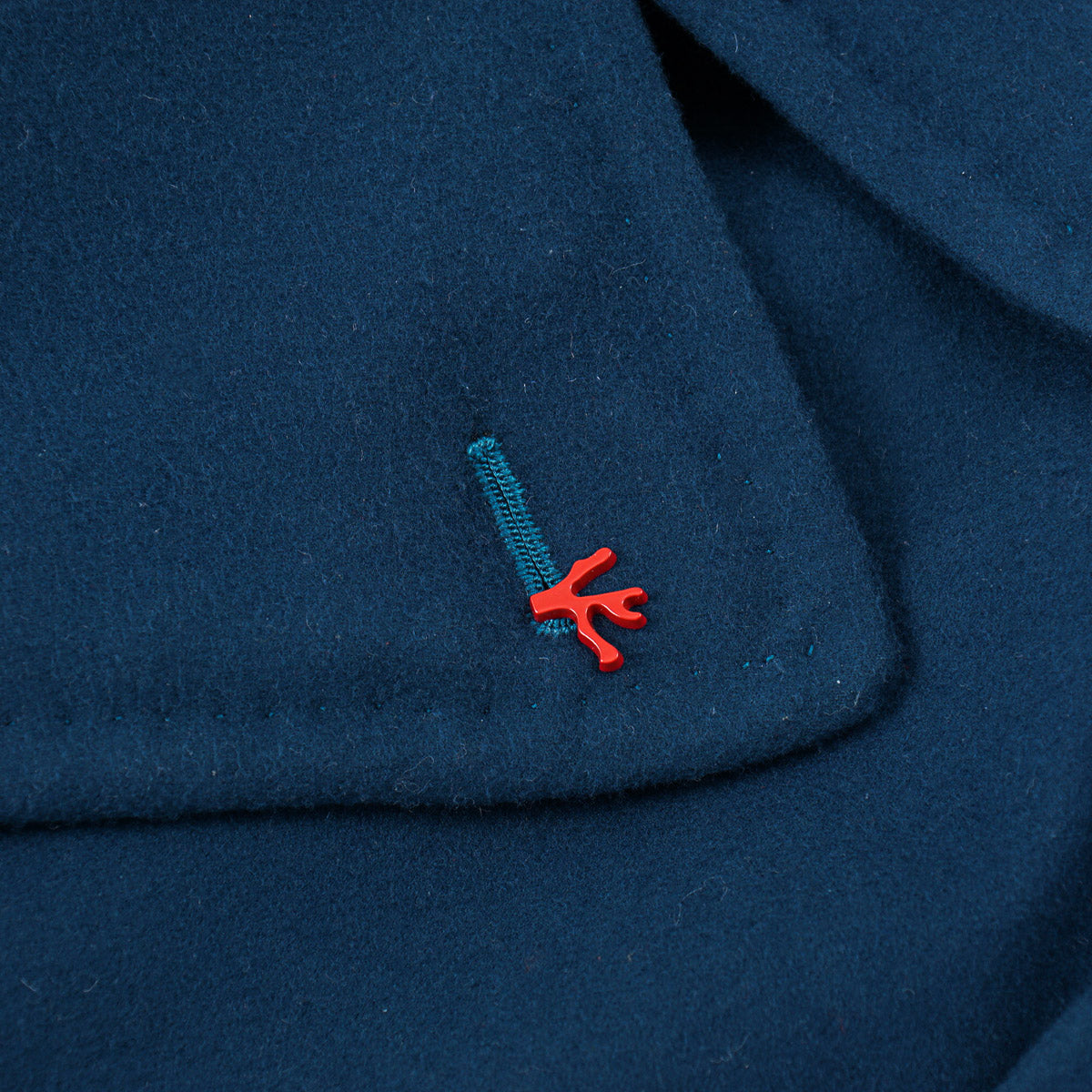 Isaia Soft Wool-Cashmere Peacoat