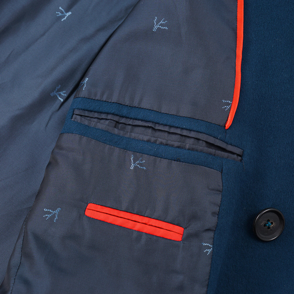 Isaia Soft Wool-Cashmere Peacoat